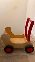 Loopwagen poppenwagen hout, Ophalen, Zo goed als nieuw, Duw- of Trekspeelgoed