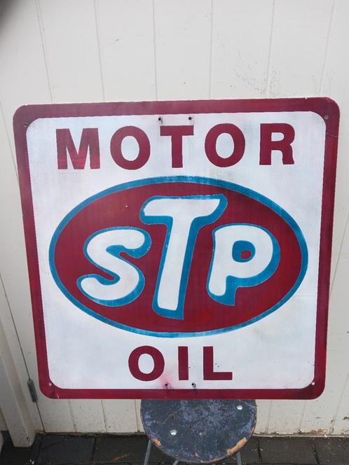 STP Motor oil, motorolie, Verzamelen, Merken en Reclamevoorwerpen, Gebruikt, Reclamebord, Ophalen of Verzenden