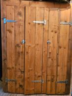 Steigerhouten Kast met 3 Deuren - Veel Opbergruimte!, Huis en Inrichting, Gebruikt, 100 tot 150 cm, Met hangruimte, Ophalen of Verzenden