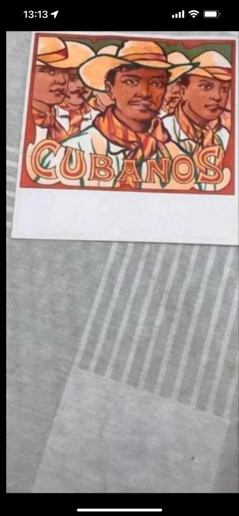 Cuba Sigaren Reclameplaatje, Antiek en Kunst, Kunst | Litho's en Zeefdrukken, Ophalen of Verzenden