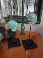 Mooie Groene Turbo Marmoratus schelp op standaard, Ophalen of Verzenden, Schelp(en)