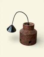 Herda Jaren 70 Space Age Hanglamp vintage lamp keramiek, Ophalen of Verzenden, Gebruikt, Metaal, Minder dan 50 cm