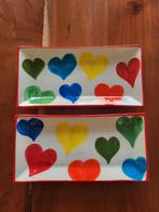 Handgeschilderde Spaanse Bordjes, Huis en Inrichting, Ophalen, Rechthoekig, Porselein of Keramiek, Schaal