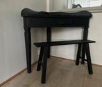 Klein zwart bankje tafeltje sober landelijk, Ophalen