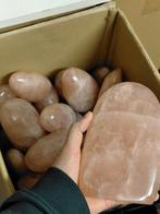 Partij 20 kg gepolijste Rozenkwarts sculpturen, Verzamelen, Mineralen en Fossielen, Ophalen of Verzenden