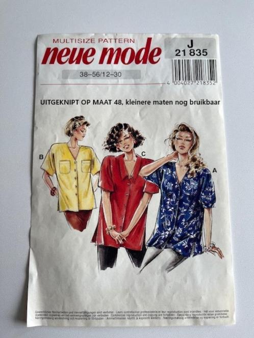 Naaipatroon blouse maat 48 - Neue Mode 21835, Hobby en Vrije tijd, Kledingpatronen, Gebruikt, Overige typen, Vrouw, Overige merken