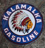 Kalamalka / Sunset gasoline bord emaillen USA reclame borden