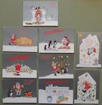 9 x kerstman - Christl Vogl - cartoons - jaren 80 - kerstmis, Ophalen of Verzenden, 1980 tot heden, Gelopen, Feest(dag)