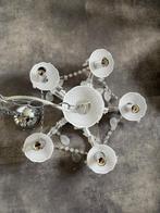Kroonluchter wit, Huis en Inrichting, Lampen | Kroonluchters, Ophalen of Verzenden, Zo goed als nieuw, Kunststof, Chique