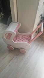Houten poppenwagen, Kinderen en Baby's, Speelgoed | Houten speelgoed, Ophalen, Gebruikt