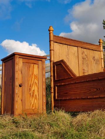 Antiek Faux Bamboo nachtkastje - extreem mooi -  beschikbaar voor biedingen