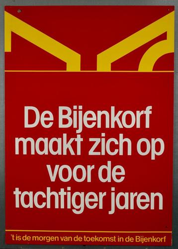 Affiche 'De Bijenkorf' 1979 beschikbaar voor biedingen