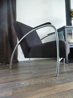 Fauteuil vintage design retro ribstof Gelderland Bouvrie, Huis en Inrichting, Fauteuils, Ophalen, Gebruikt, Metaal, 75 tot 100 cm