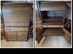 te koop : Eikenhouten computerkast, Huis en Inrichting, Kasten | Computermeubels, Ophalen, Zo goed als nieuw, Eikenhout