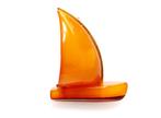 Schitterende Vintage Baltische Barnsteen Zeilboot Broche, Verzenden, Overige materialen, Broche, Met edelsteen