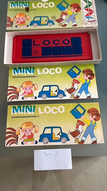 Mini loco doos met 2 boekjes ontwikkelingsoefeningen 1+2 beschikbaar voor biedingen