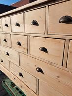 Refurbished grenen ladekast 19 lades puur natuur, Ophalen, RoDeKo Volendam, R.kooij65@gmail.com, 150 tot 200 cm