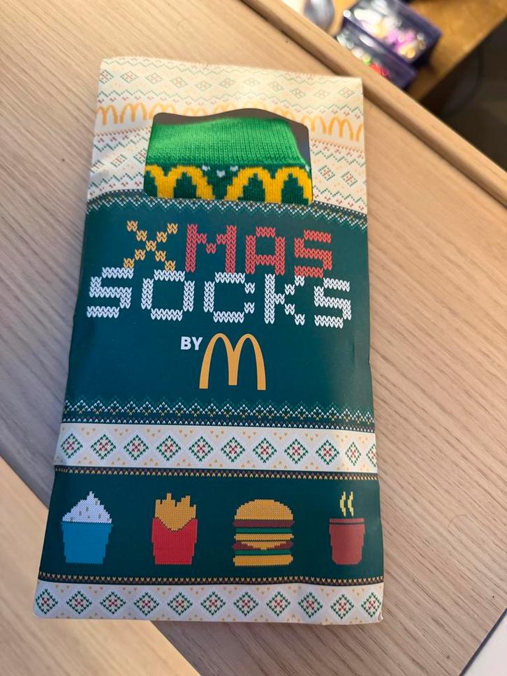McDonald's Xmas Sokken - Nieuw!, Kleding | Heren, Truien en Vesten, Nieuw, Overige maten, Groen, Ophalen of Verzenden