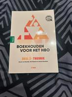 Boekhouden voor het HBO - Deel 2 Theorie, Ophalen of Verzenden, Beta, Zo goed als nieuw, HBO