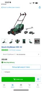 Bosch CityMower Accu grasmaaier, Cirkelmaaier, Ophalen, Zo goed als nieuw