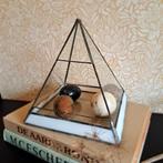 glas-in-lood piramide terrarium plantenkasje, Huis en Inrichting, Gebruikt, Ophalen of Verzenden