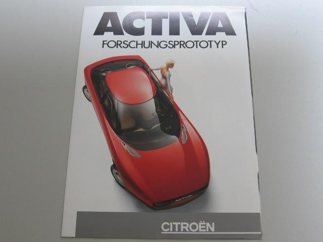 CITR 005 folder Citroen Activa prototype, Boeken, Auto's | Folders en Tijdschriften, Zo goed als nieuw, Citroën, Ophalen of Verzenden
