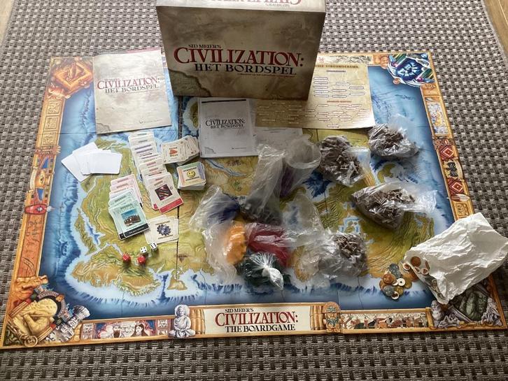 Civilization het bordspel, Hobby en Vrije tijd, Gezelschapsspellen | Bordspellen, Gebruikt, Een of twee spelers, Drie of vier spelers
