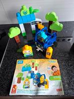 Mega Bloks Set: Bus, Trein, Tafel & Extra Blokken, Kinderen en Baby's, Speelgoed | Bouwstenen, Ophalen of Verzenden, Gebruikt