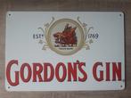 Gordon's Gin 20x30 cm Reclamebord, Ophalen of Verzenden, Nieuw, Reclamebord