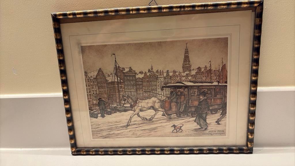 Anton Pieck Damrak, Verzamelen, Ophalen of Verzenden, Zo goed als nieuw, Gebouw, Voor 1940