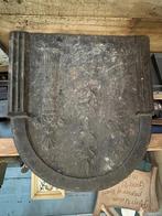 Haard haardplaat kachel gietijzer ornament, Ophalen, Gebruikt, Vrijstaande haard, Houthaard