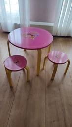 Prinsessen tafel met twee stoeltjes, Kinderen en Baby's, Kinderkamer | Tafels en Stoelen, Ophalen, Gebruikt, Tafel(s) en Stoel(en)