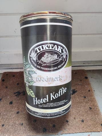 Tiktak Hotel Koffie voorraadblik beschikbaar voor biedingen