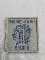 Borstpatch 12 ( NL)MECHBAT RvH SFOR 6, Verzamelen, Ophalen of Verzenden, Landmacht, Nederland, Embleem of Badge