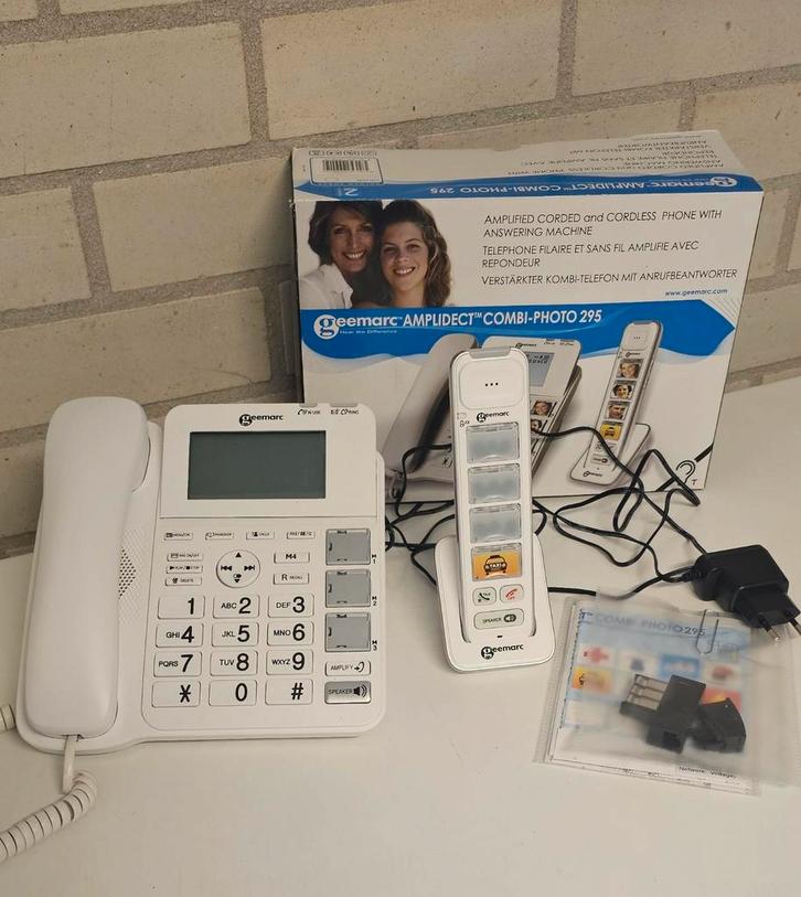 Seniorentelefoon Geemarc, Telecommunicatie, Vaste telefoons | Handsets en Draadloos, Gebruikt, 2 handsets, Ophalen of Verzenden