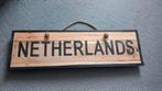 Houten bord Netherlands, Ophalen of Verzenden, Zo goed als nieuw