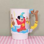 Disney World on Ice beker Mickey Mouse Fantasia 1990 K. Feld, Ophalen of Verzenden, Mickey Mouse, Zo goed als nieuw, Servies