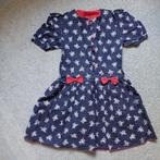 Blauw vintage jurkje met bloemetjes en strikjes, maat 134, Kinderen en Baby's, Kinderkleding | Maat 134, C&A, Meisje, Ophalen of Verzenden