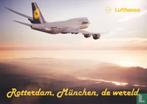 Lufthansa - Rotterdam - Munchen - de Wereld., Verzenden, Nieuw, Kaart, Foto of Prent