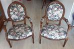 Prachtig paar antieke Lodewijk de 16e stoelen, Huis en Inrichting, Stoelen, Gebruikt, Twee, Bruin, Ophalen of Verzenden