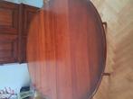 Eettafel rond /  ovaal  kersenhout, Huis en Inrichting, Tafels | Eettafels, Gebruikt, 100 tot 150 cm, Ophalen of Verzenden, Kersenhout