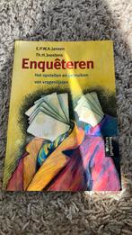 E.P.W.A. Jansen - Enqueteren, Ophalen of Verzenden, Zo goed als nieuw, E.P.W.A. Jansen; Th.H. Joostens