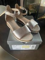 Gouden leren sandalen van Gabor, maat 38,5, Kleding | Dames, Schoenen, Overige kleuren, Gabor, Nieuw, Sandalen of Muiltjes