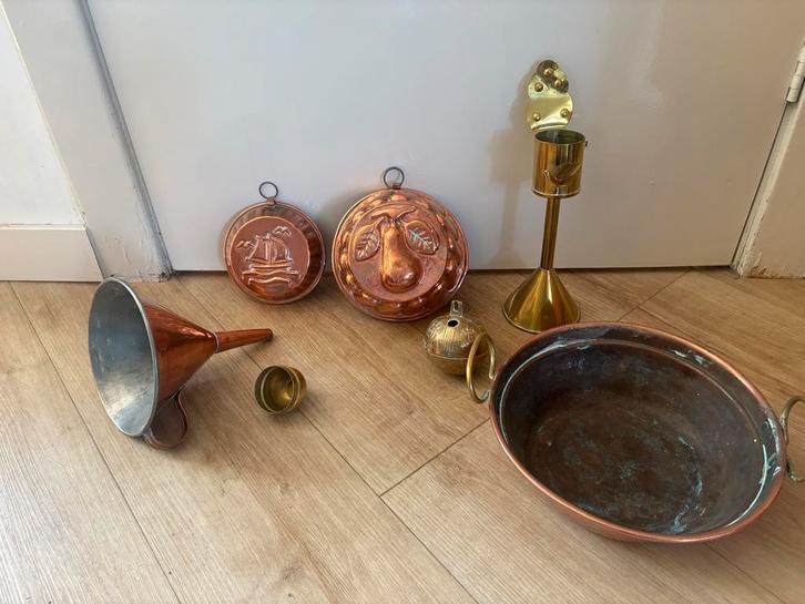 Antieke Koperen Keukenbenodigdheden Set, Antiek en Kunst, Antiek | Keukenbenodigdheden, Ophalen