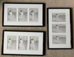 3x fotolijst met zwarte kunststof rand en glas; 43 x 25 cm, Ophalen of Verzenden, Zo goed als nieuw