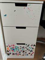 Witte IKEA Nordli ladekast met 3 lades., Ophalen, Minder dan 50 cm, Gebruikt, Met lade(s)