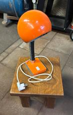 1970’s Vintage Targetti bureau lamp desk lamp oranje, Gebruikt, Ophalen of Verzenden, Metaal, Minder dan 50 cm