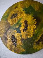 Olieverf schilderij zonnebloemen van Anni Oroh, Antiek en Kunst, Ophalen