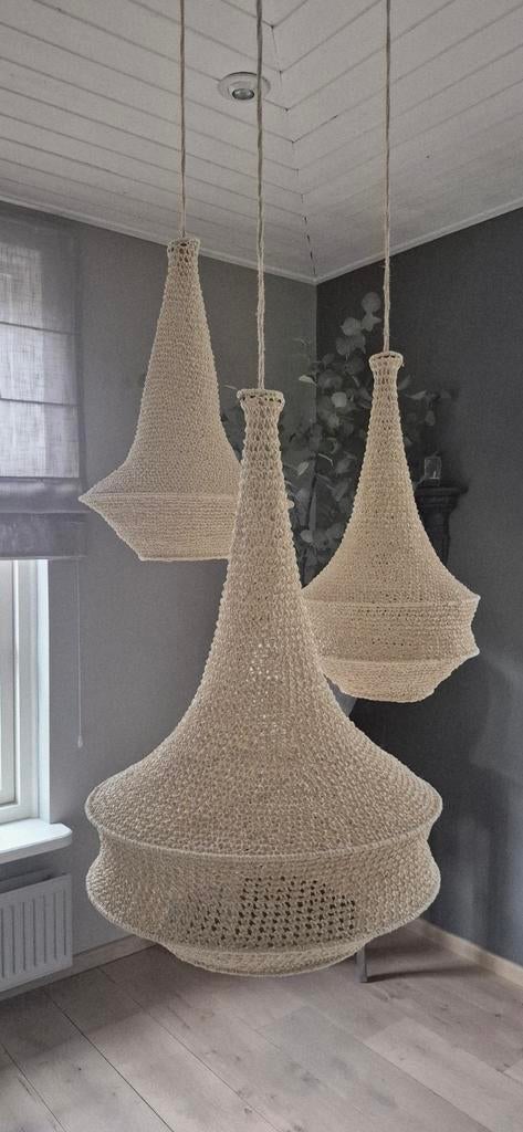Gehaakte Marokkaanse kroonluchters/lampen, Ophalen, Nieuw, Boho Ibiza