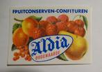 ALDIA   FRUITCONCERVEN - CONFITUREN    OUDENAARDE, Verzenden, Zo goed als nieuw, Luciferdoosjes of -merken